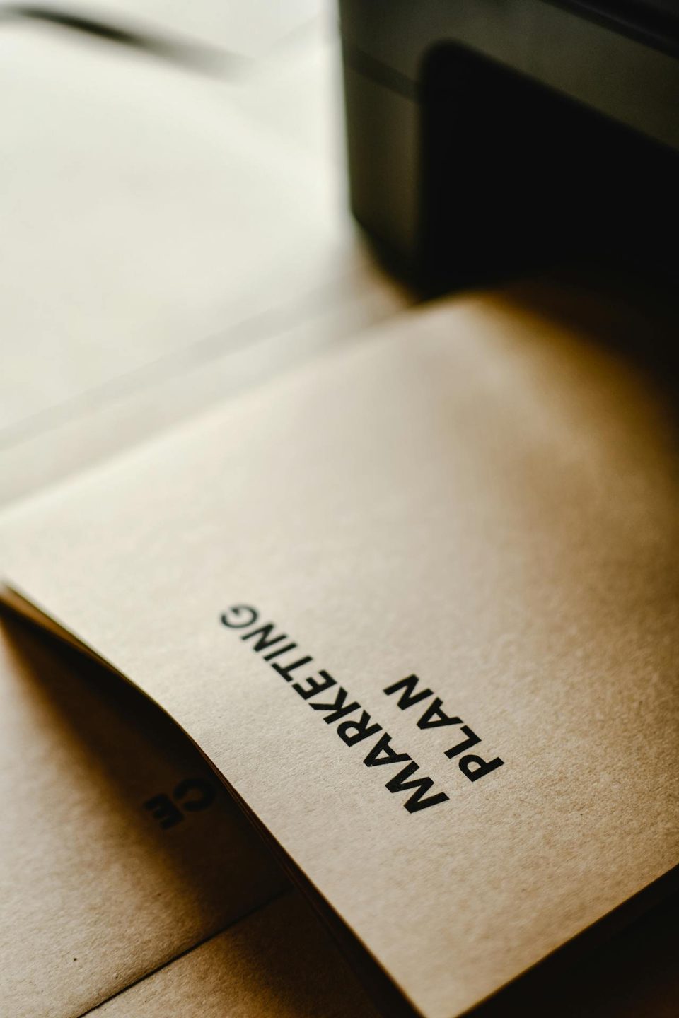 Un document marketing plan sort dune i'mprimante